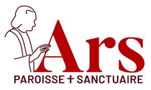 Logo Sanctuaire et paroisse d'Ars rouge